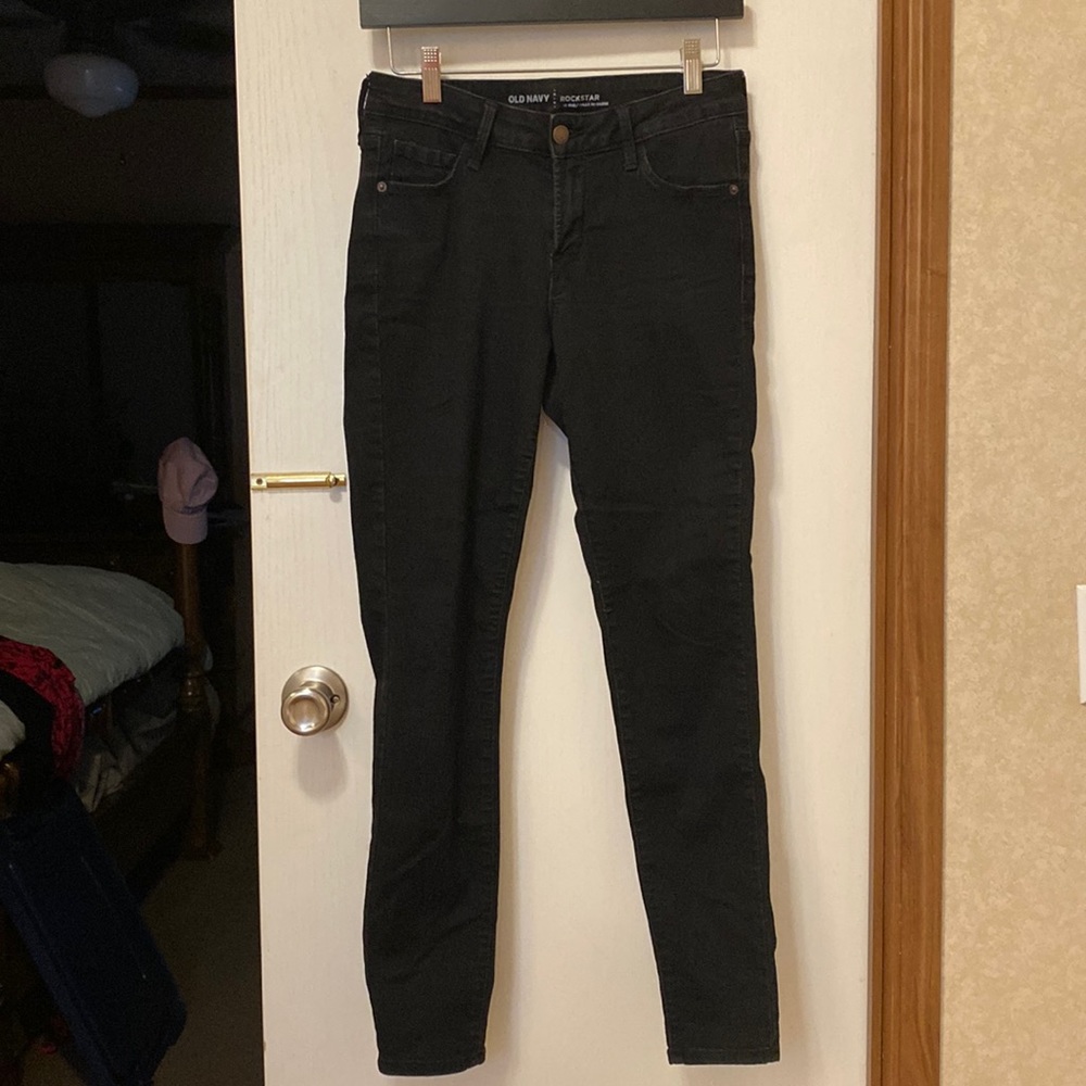 Old Navy Rockstar black jeans